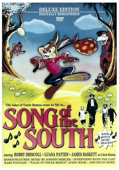Front cover artwork for the Song of the South (1946) Deluxe Edition DVD.